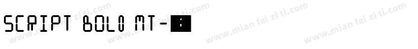 Script Bold MT字体转换